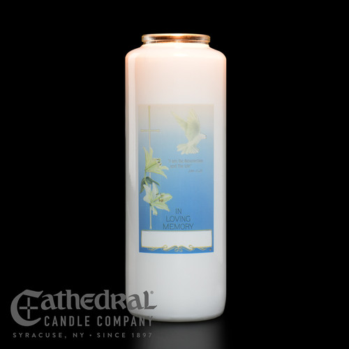 In Loving Memory - All Souls Day 6-Day Glass Candles | Case of 12