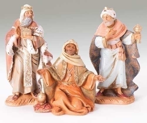 Three Kings - 3 Piece Set |  5" Scale | Fontanini Italian Nativity