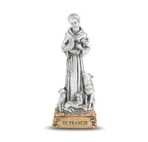 St. Francis of Assisi Pewter Statue