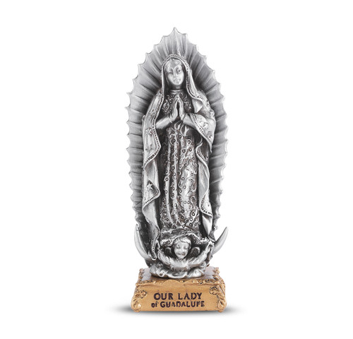 Our Lady of Guadalupe Pewter Statue