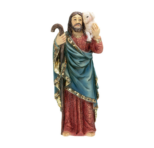 4" Good Shepherd Resin Statue