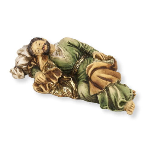 4" Sleeping Saint Joseph Resin Statue