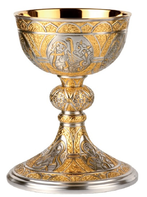 #2230 "Tassilo" Chalice & Paten | 7 3/8" | Multiple Finishes Available