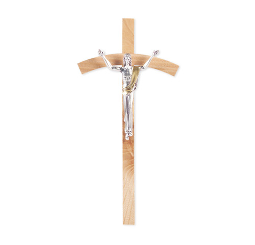 Oak Wood Wall Crucifix, 8" | Style A