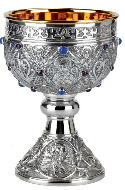 #2945 "The Germanic" Chalice & Scale Paten | 6 3/4", 20 oz. | Sterling Silver