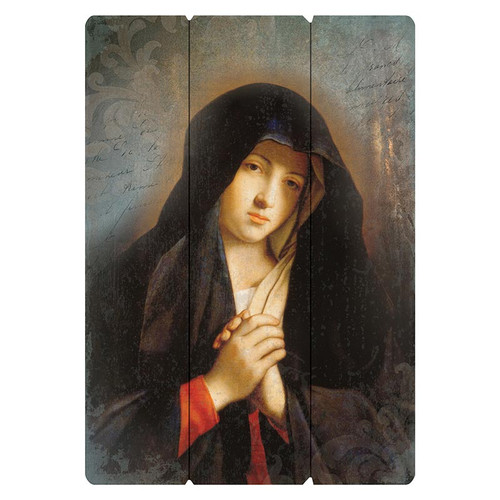 Sassoferrato: Virgin In Prayer Large Pallet Sign