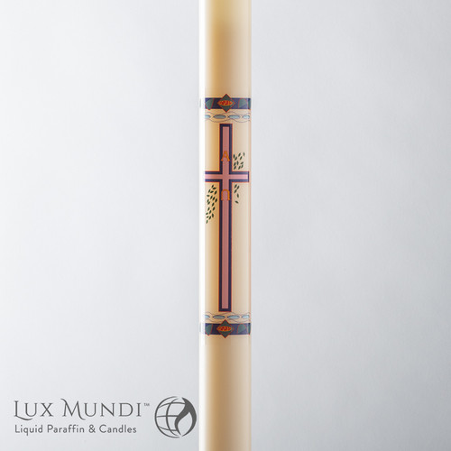 Easter Cross Oil Paschal Candle Shell | All Sizes