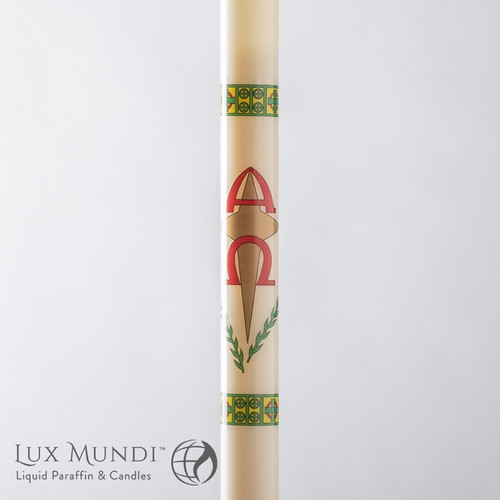 Alpha Omega Oil Paschal Candle Shell | All Sizes