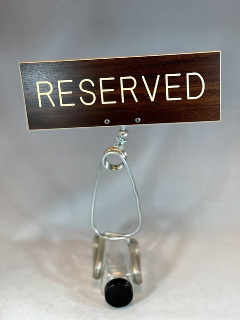 Pew Clamp Reserved Sign