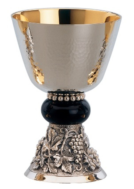 #2848 Chalice & Bowl Paten | 6 7/8", 20oz. | Silver Plated | 24K Gold Lined