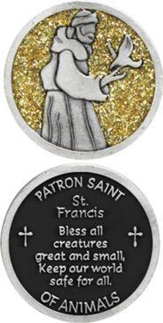 St. Francis Sparkle Pocket Token Coin
