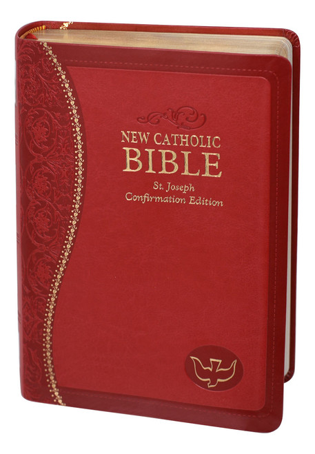 St. Joseph New Catholic Bible | Red Confirmation | Personal Size | Engrave