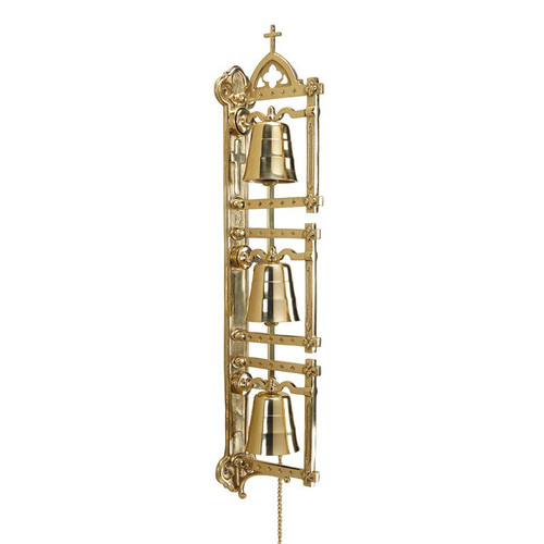 Three Bells Wall Bell | Brass
