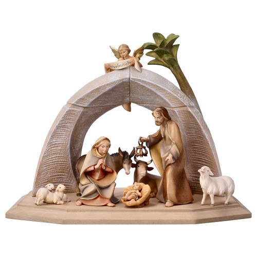 11-Piece "Saviour" Nativity Set | Hand Carved in Italy | Multiple Sizes