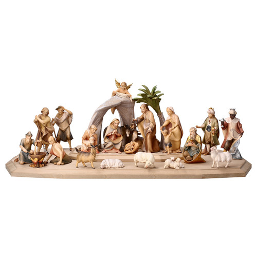 25-Piece "Saviour" Nativity Set | Hand Carved in Italy | Multiple Sizes