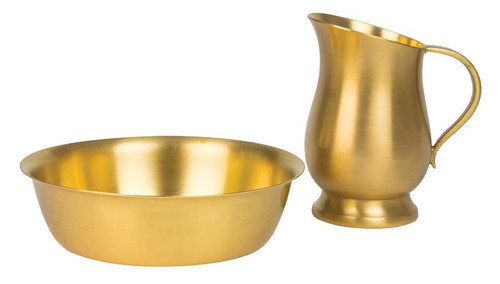 Gold Plate Lavabo Set