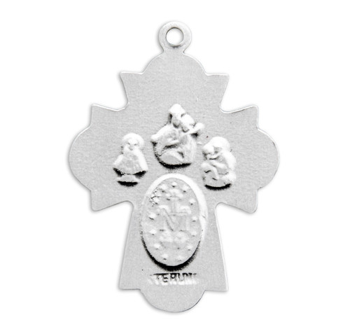 Sterling Silver 4-Way Medal - Holy Land Art Company, LLC