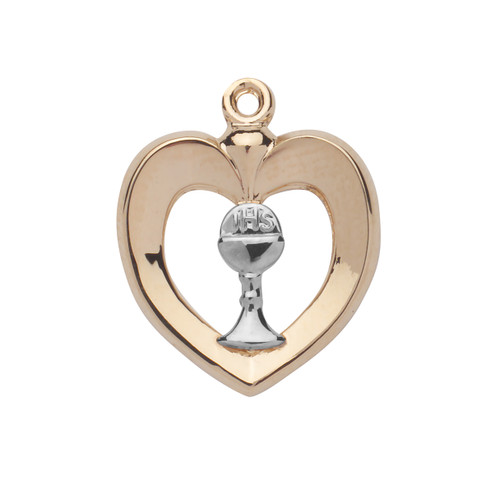 Two-Tone Gold Over Sterling Silver Heart