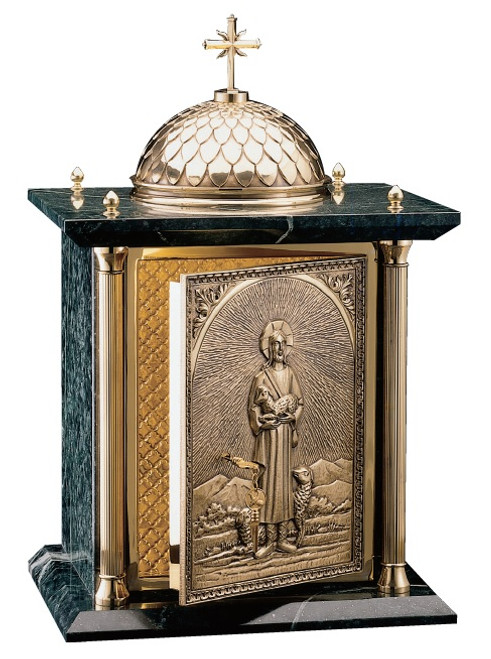 #4102 "The Good Shepherd" Marble Tabernacle | Multiple Finishes Available