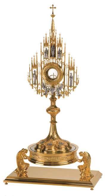 #7205 Ornate Gothic Monstrance | 35"H | Multiple Finishes Available