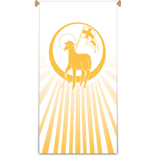 Paschal Lamb Banner | Small Indoor Banner 24" x 48"
