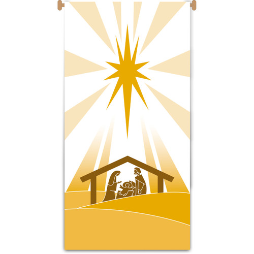 Christmas Nativity Banner | Small Indoor Banner 24" x 48"