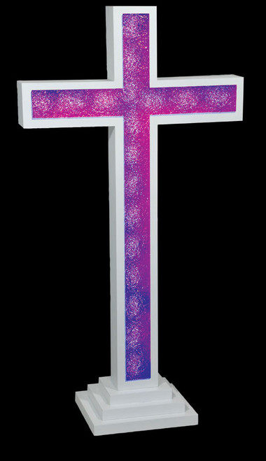 Indoor LED Color-Changing Cross | Multiple Finishes & Sizes Available