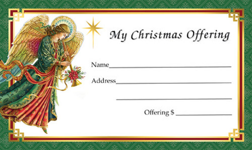 Christmas Angel Offering Envelope | Style 3 | Pack of 500