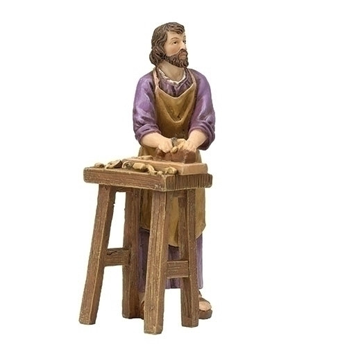 4" St Joseph The Worker Figure & Prayer Card | Gift Boxed | Patrons & Protectors