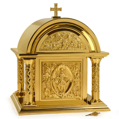 #4225 Romanesque Tabernacle | 24K Gold-Plated | Handmade in Spain