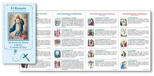 El Rosario Mysteries of the Rosary Prayer Booklet | Spanish