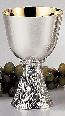 #2100 Grape & Wheat Principal Chalice | 6-1/4”, 14oz. | Silver Plate