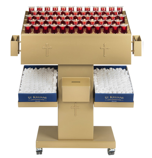 St. Malachy Killians Votive Candle Stand | 58 Piece Unit | Multiple Finishes & Options
