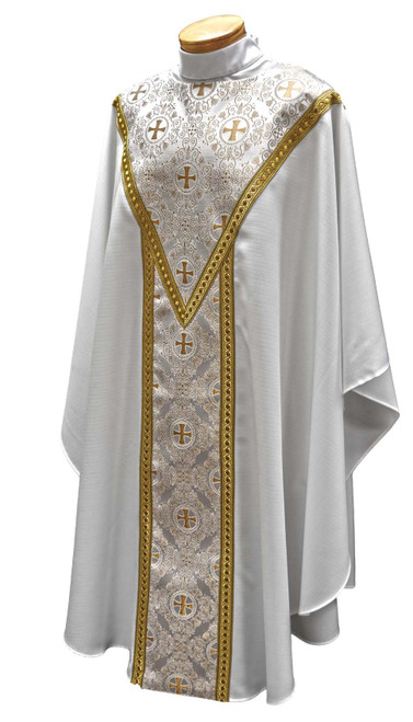 Gold Vincent Gothic Chasuble | 100% Lightweight Polyester | Made in the USA