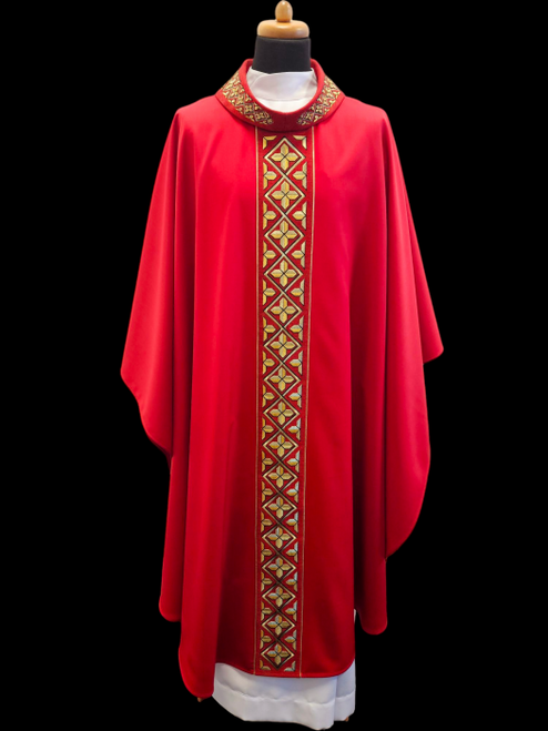 Elegant Woven Chasuble | Wool/Poly | All Colors | Made in Poland