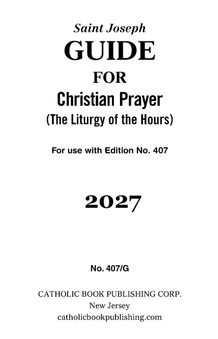 Christian Prayer Guide | 2027 Large Type | PREORDER