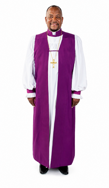 Red Purple Bishop Vestment Set | 6 Piece Set