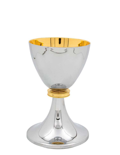 QUICK SHIP | Inox Modern Node Chalice | 24K & Silver-Plated Finish | Handmade in Italy