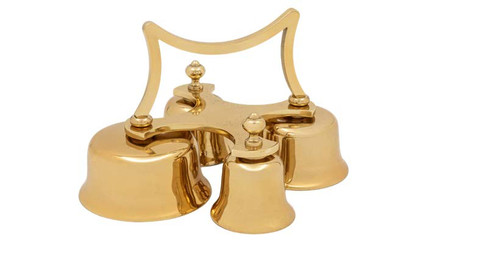 QUICK SHIP | Polished Brass Altar Bells | One, Two, Three, or Four Bell Sets | Made in Italy