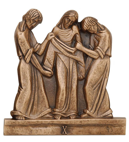 #1107 Solid Bronze Stations Of The Cross | 10" x 11"