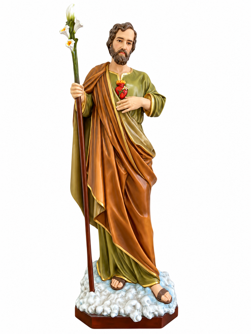63" Heart of St. Joseph Statue | Multiple Finishes Available | Made in Colombia