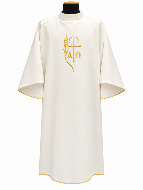 NEW QUICK SHIP | #361 Embroidered Alpha Omega Dalmatic | 100% Polyester | All Colors
