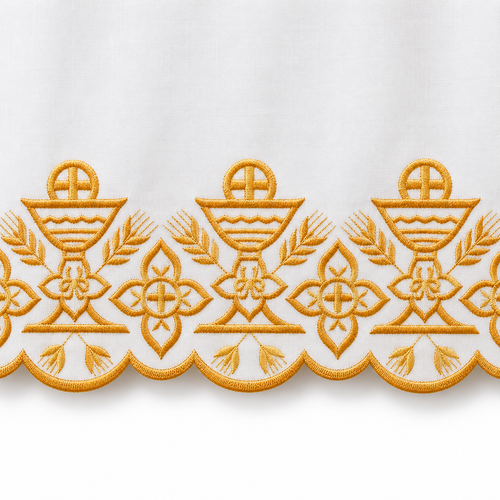 3108/3109 Silk Embroidered Chalice Altar Cloth | 100% Polyester | Custom Sizing Quote Form