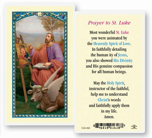 St. Luke Prayer Holy Card