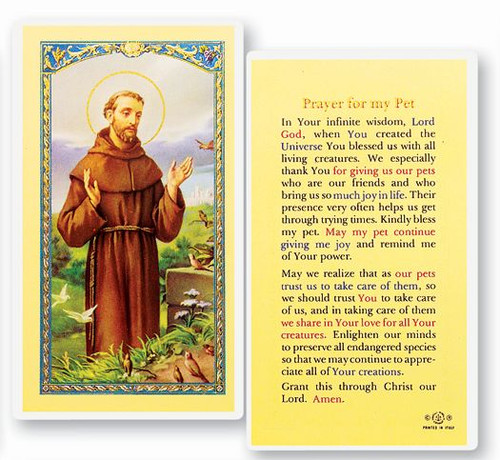 St. Francis Pet Prayer