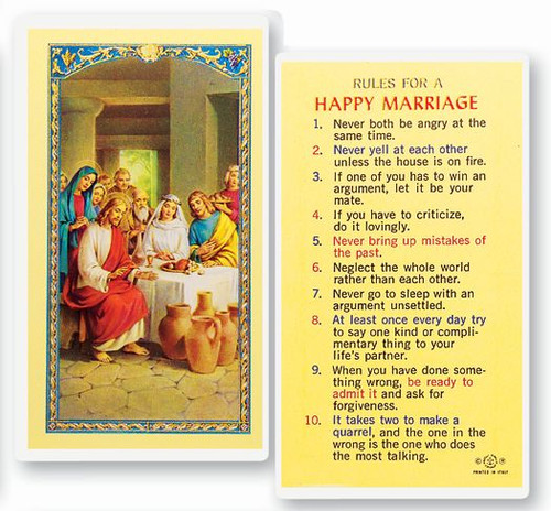 Rules for Happy Marriage Prayer