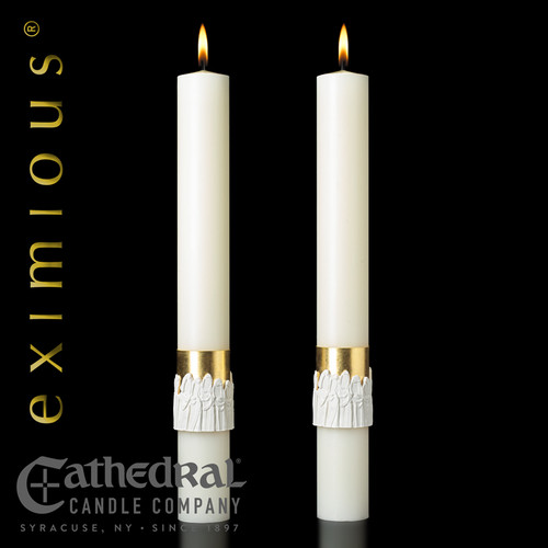 The Twelve Apostles™ eximious® Complementing Altar Candles | 51% Beeswax | All Sizes