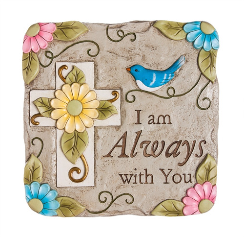I Am Always With You Garden Stone with Stand