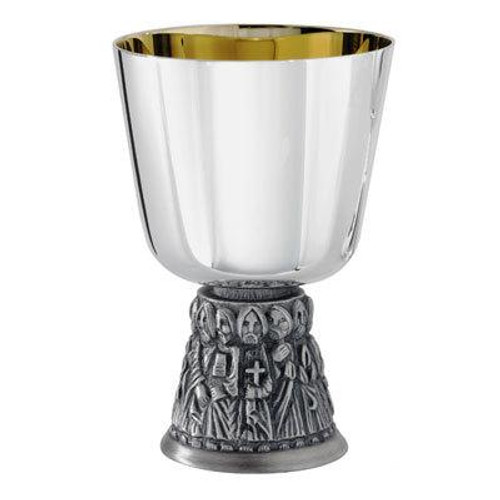 6", 16oz. Chalice & Paten | Silver Plated | 24K Gold Lined