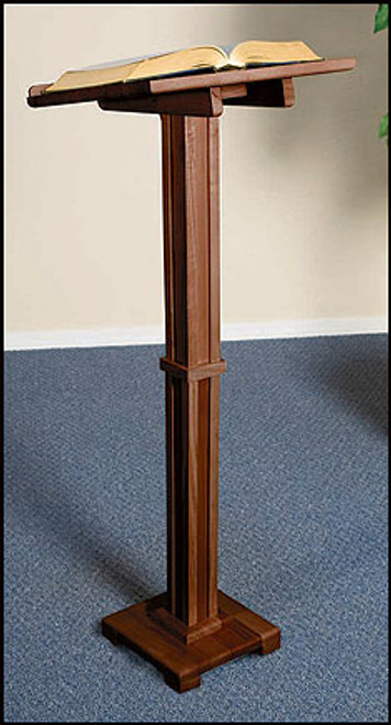 Standing Lectern | Walnut Stain | 43"H